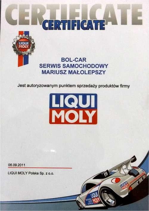 Autoryzowany Punkt Sprzedaży Liqui Moly dla Bol-Car
